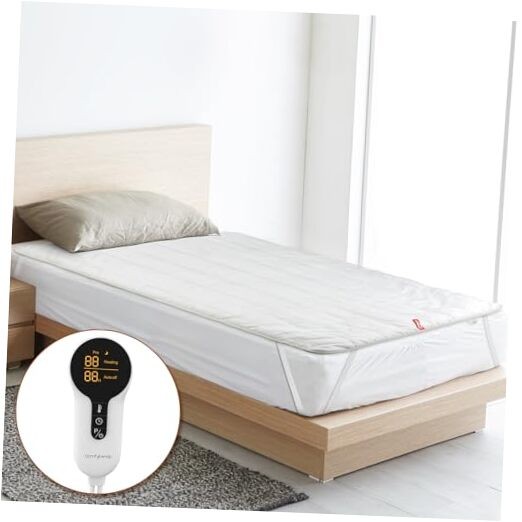 Heated Mattress Pad Twin Size, Foot Temp Diff Design & Preheat Function &