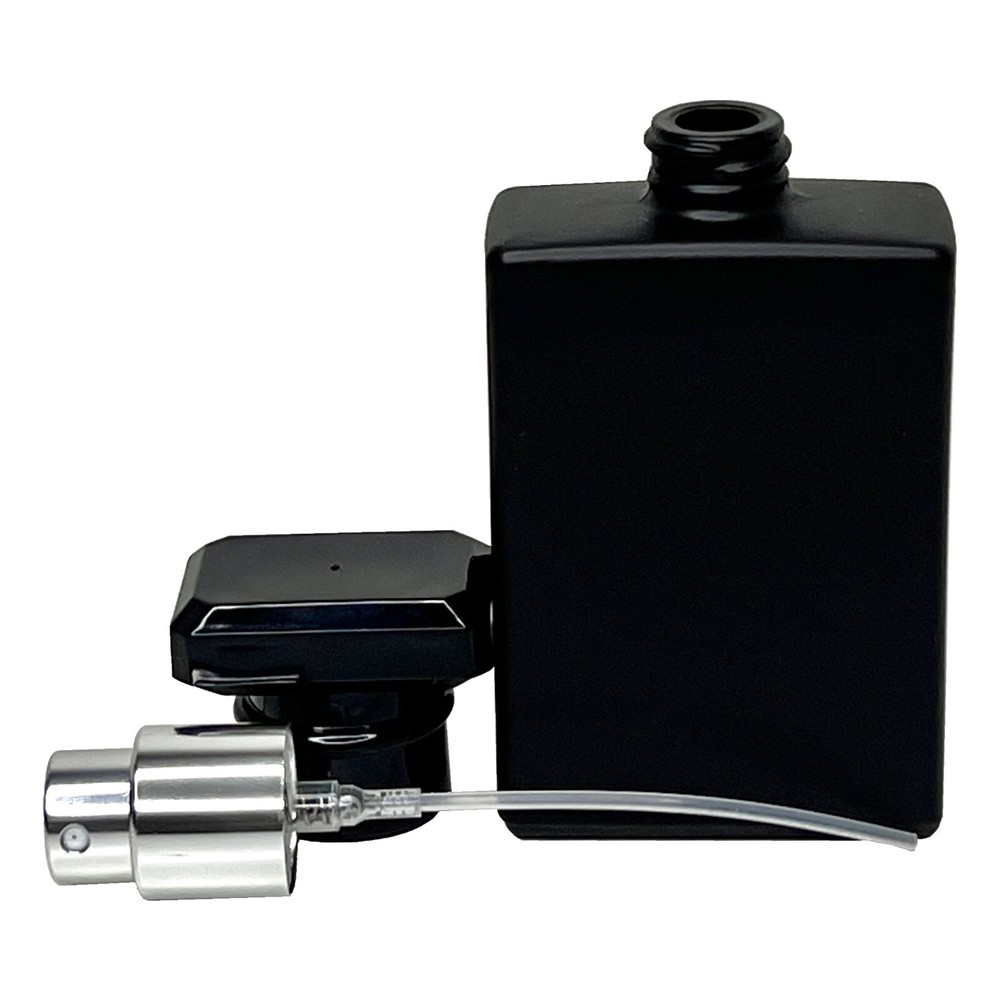 30ml 1oz black glass square empty perfume spray bottles fine mist