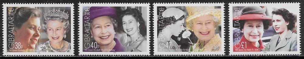 Gibraltar Scott #'s 1038a-d MNH
