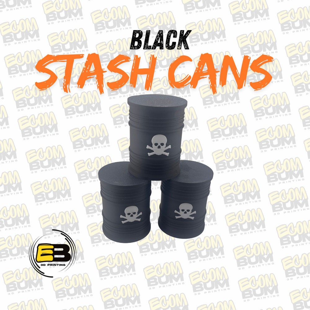 Black Stash Cans