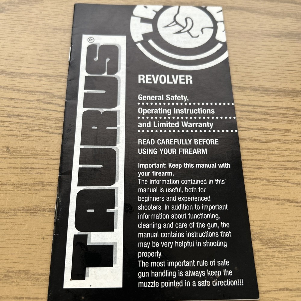TAURUS REVOLVER OWNERS MANUAL