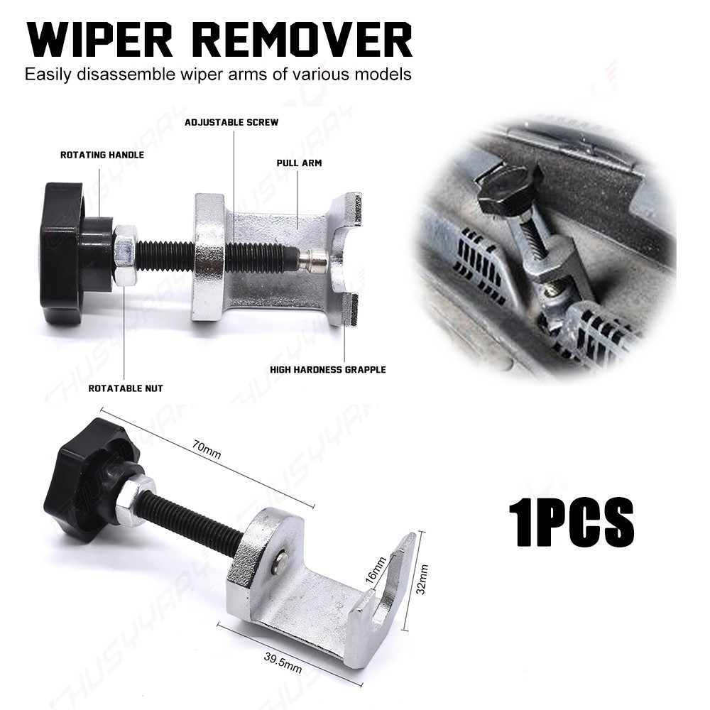 Car Windshield Wiper Arm Removal Tool Windscreen Glass Mechanics Puller Kit Part