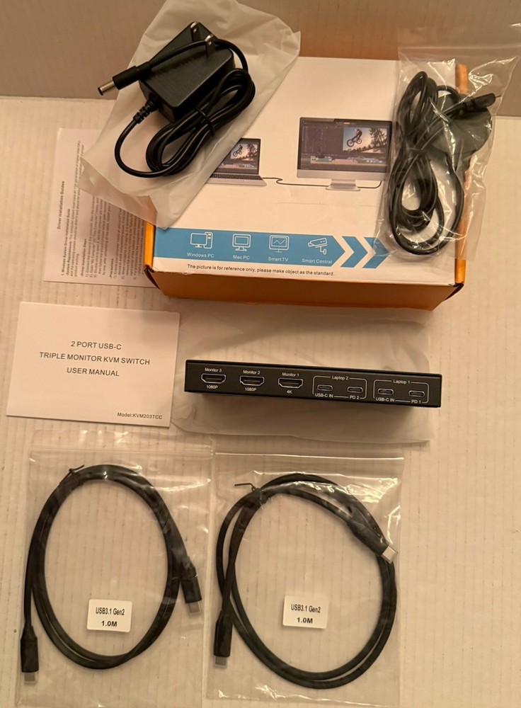Triple Monitor KVM Switch