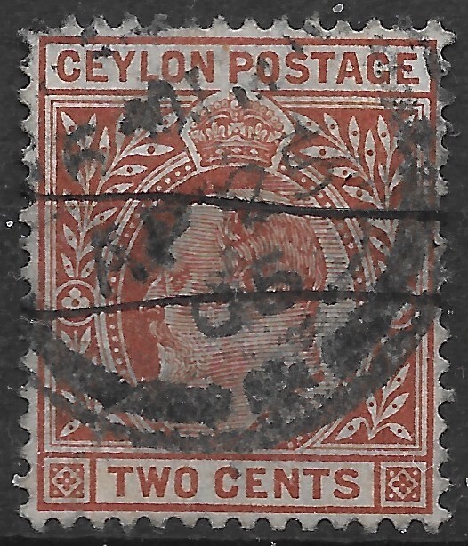 1903  Ceylon  Sc #174  used VF  CD 1906