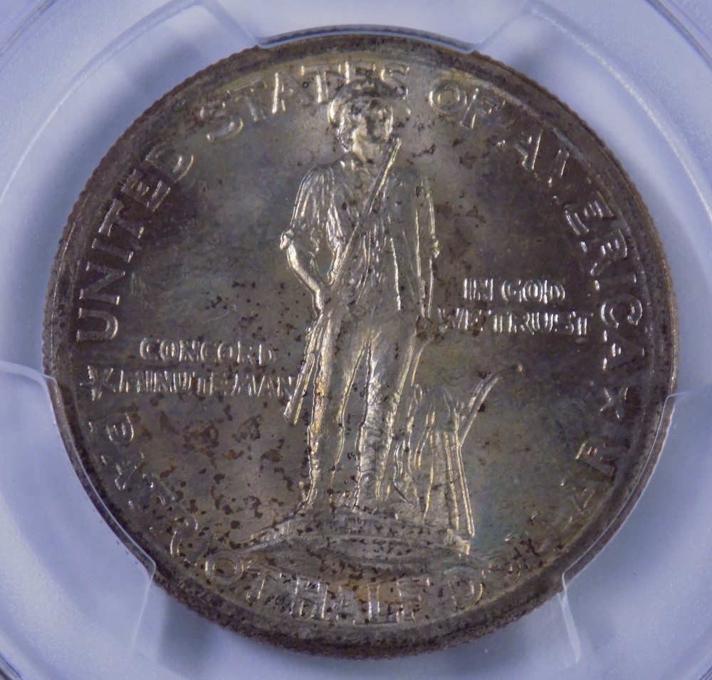 1925 50c Lexington Commemorative Half Dollar PCGS MS 66+ Secure & CAC