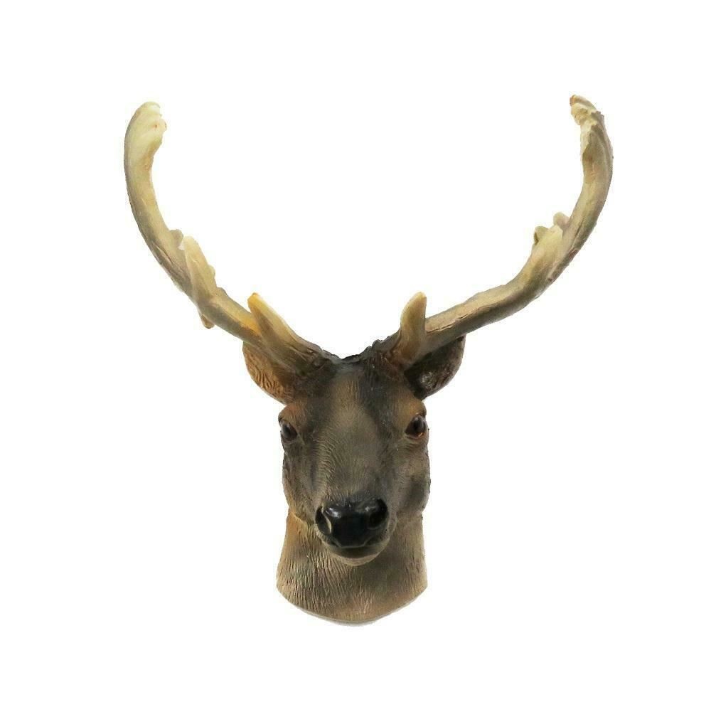 Dolls House Stag Head Wall Mount Rustic Hunting Ornament Study Den Accessory