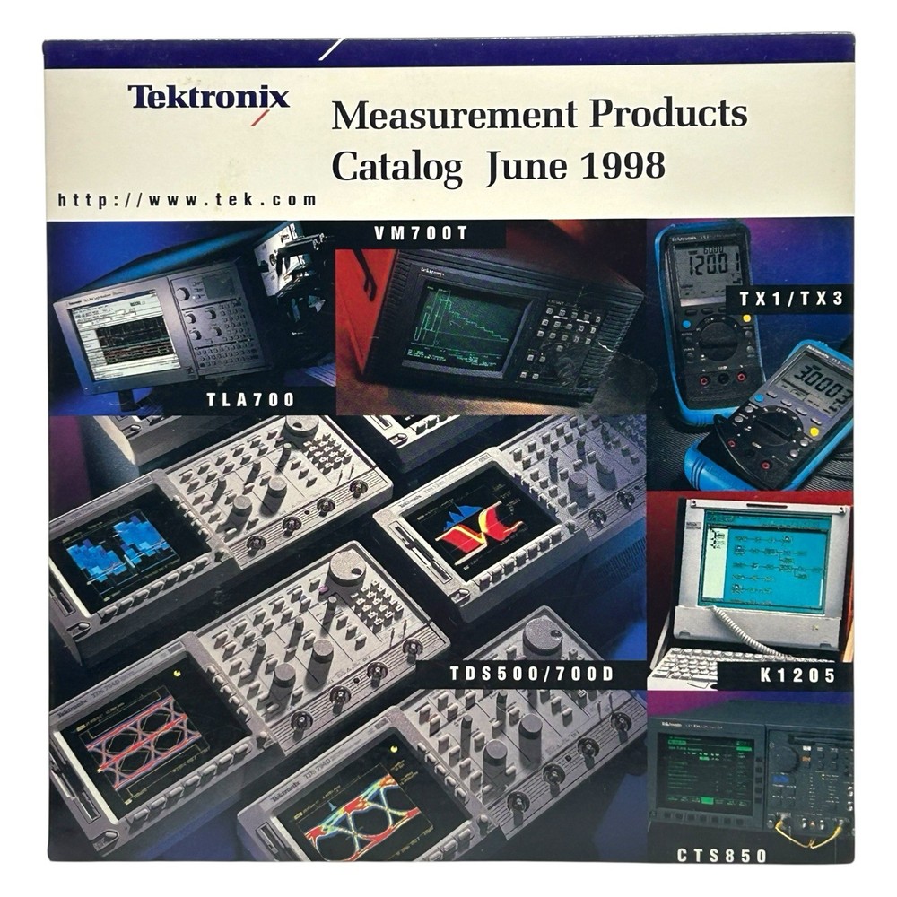 Tektronix Digital Measurement Products Catalog June 1998 WebCD CD-ROM