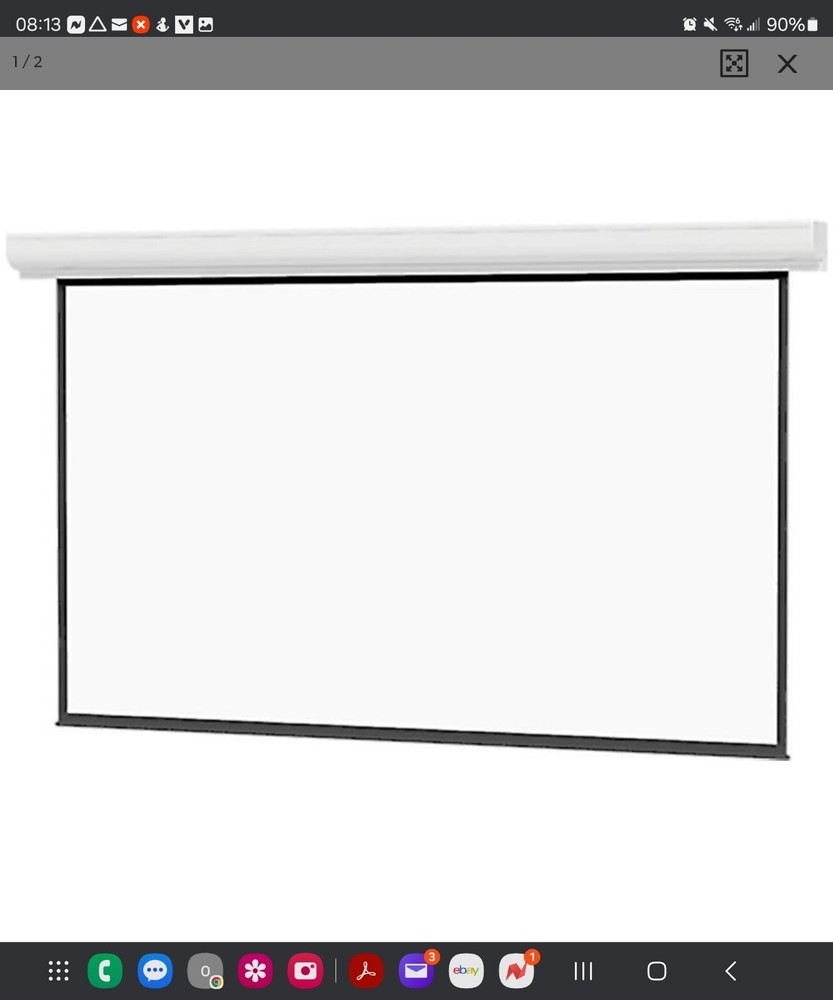Theater Projection Screen Wall Mount Electric