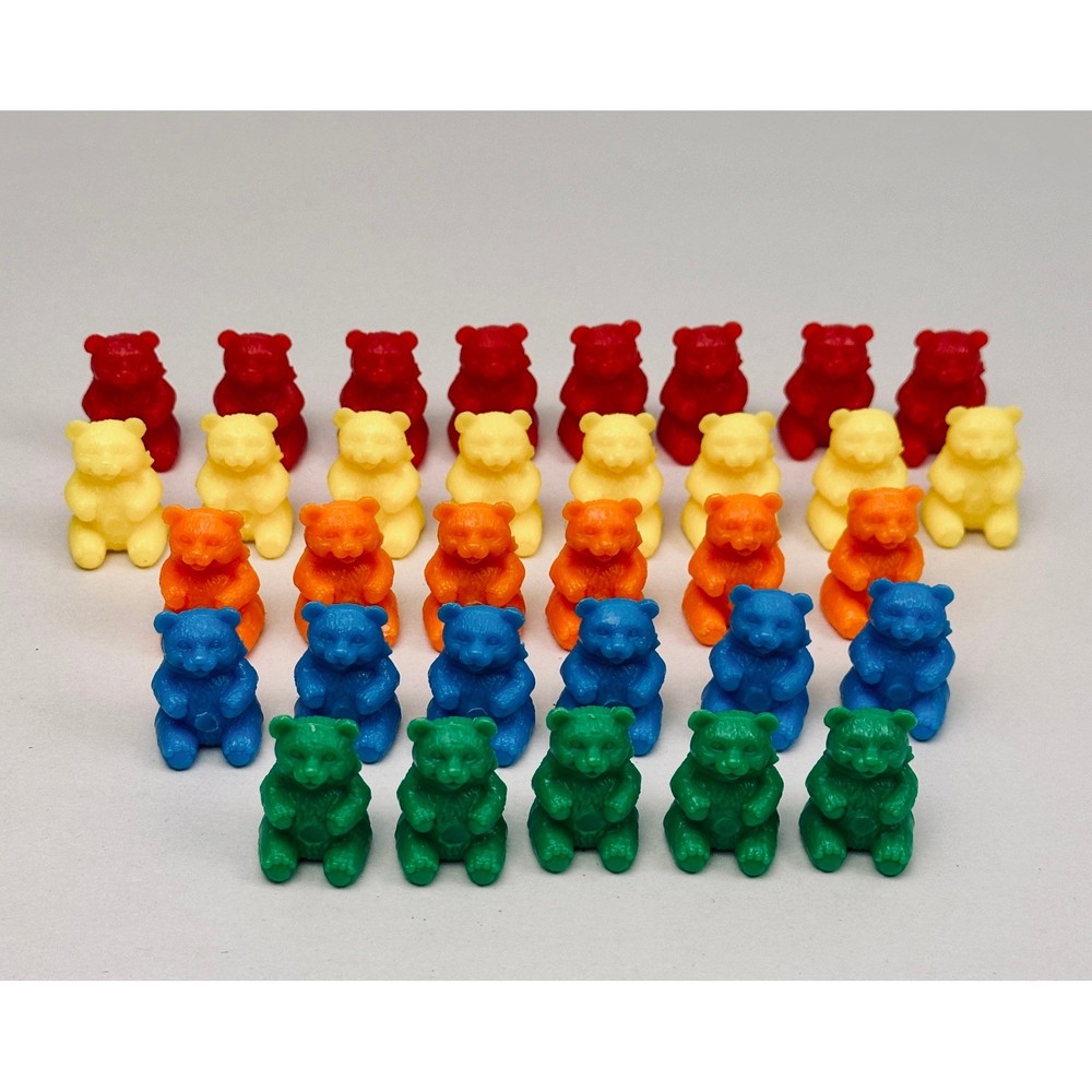Learning Resources Counting Bears Math Counters Small Toy Animals 33-Piece Set
