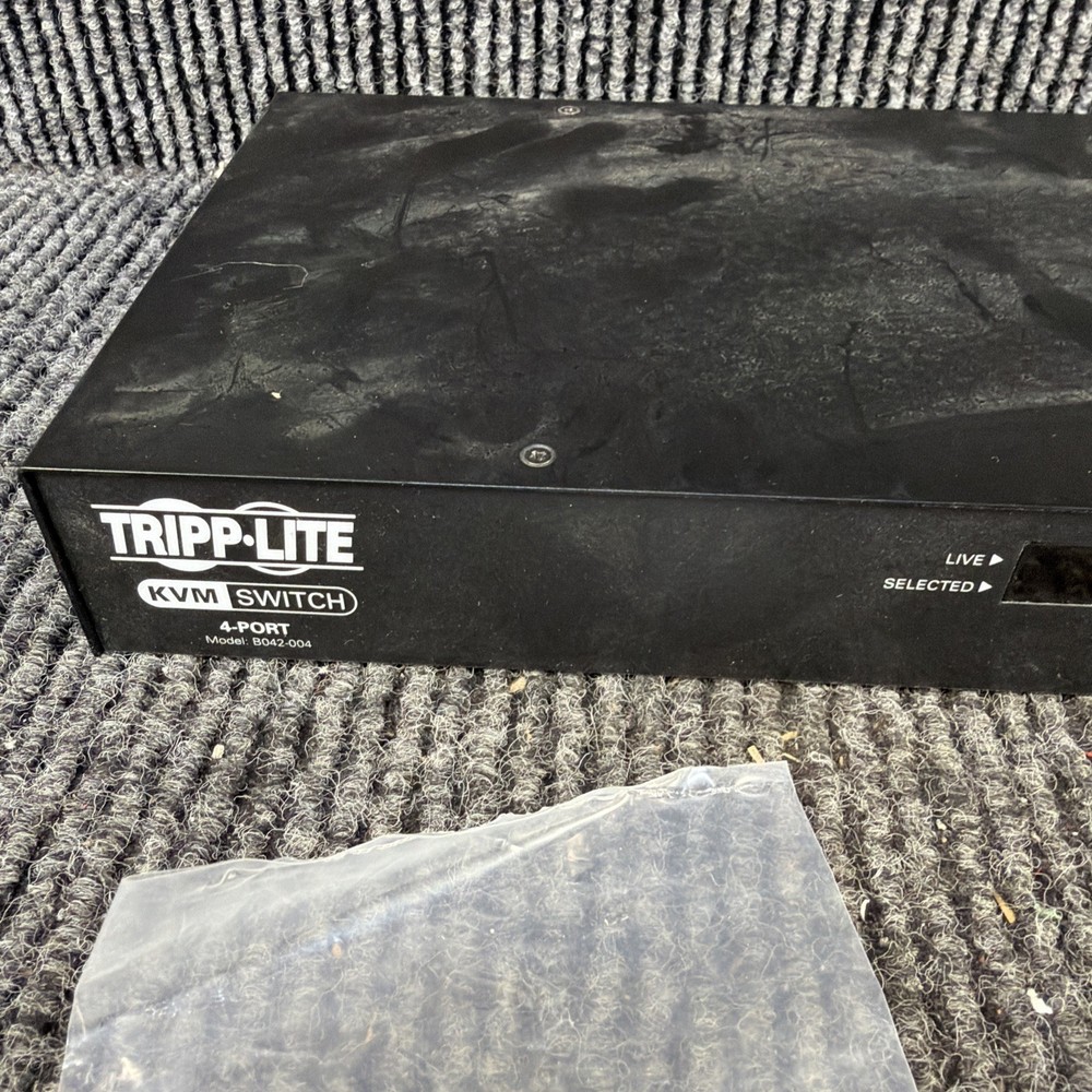 Tripp Lite B042-004 Net Controller 4-Port KVM Switch NO Power Supply