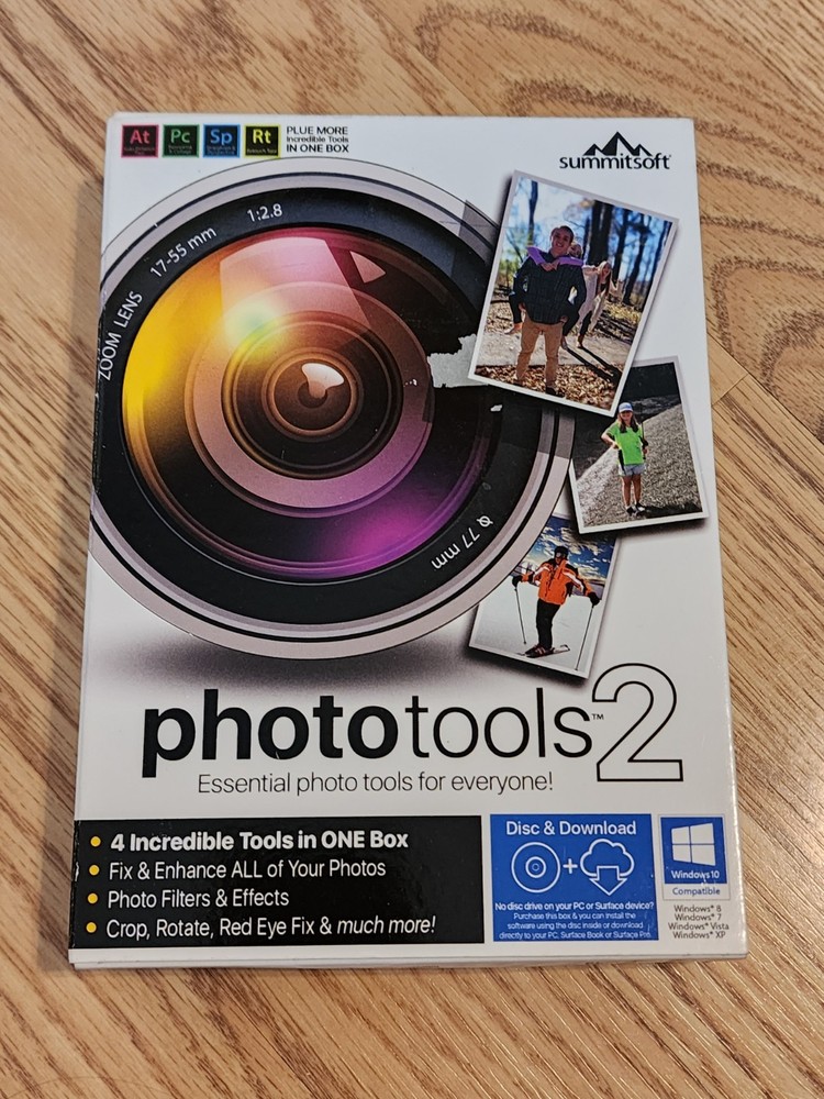 PHOTOTOOLS 2  SUMMITSOFT 4 Photo Editing Tools In 1