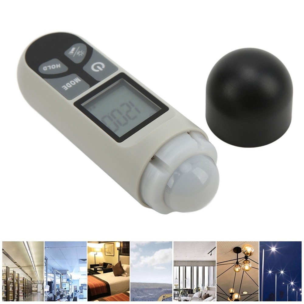 Light Meter Wide Range High Accuracy LCD Screen Backlit Display Easy Reading