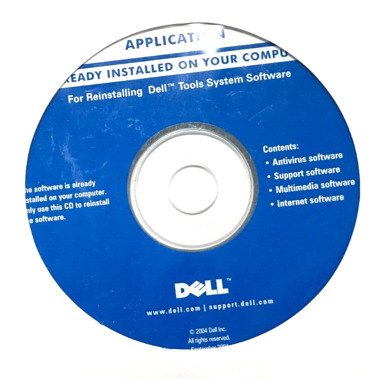CD For Reinstalling Dell Tools System Software - H8516 - Used