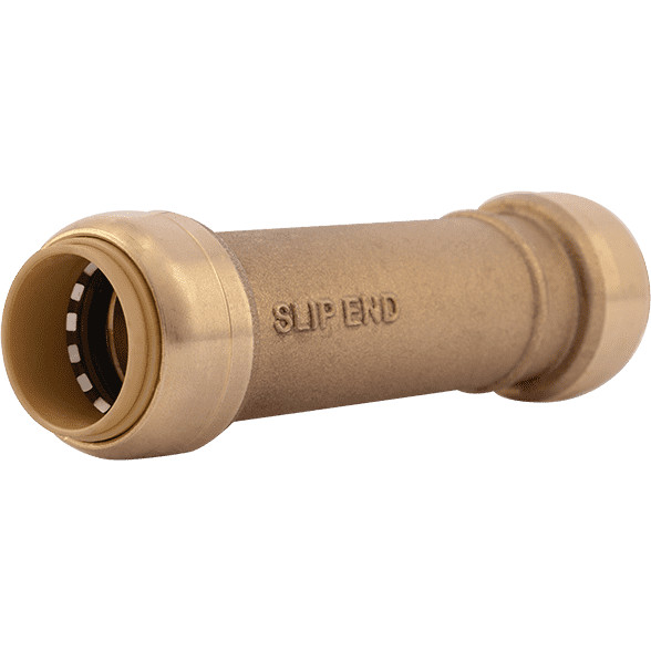 Sharkbite U3016LF 3/4" X 3/4" Brass Push Slip Coupling