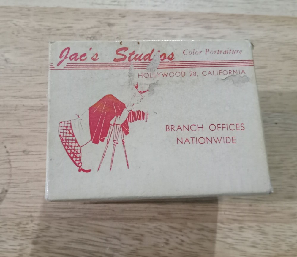Vintage Jac's Studios Hollywood California Empty Box