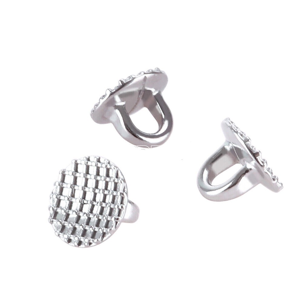 Dental Orthodontic Direct Bond Eyelet Round/Rectangular Mesh Base Lingual Button