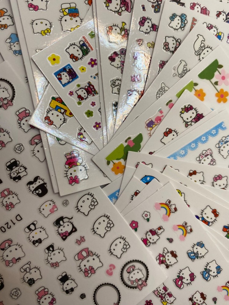 Hello Kitty Nail Stickers Decals DIY