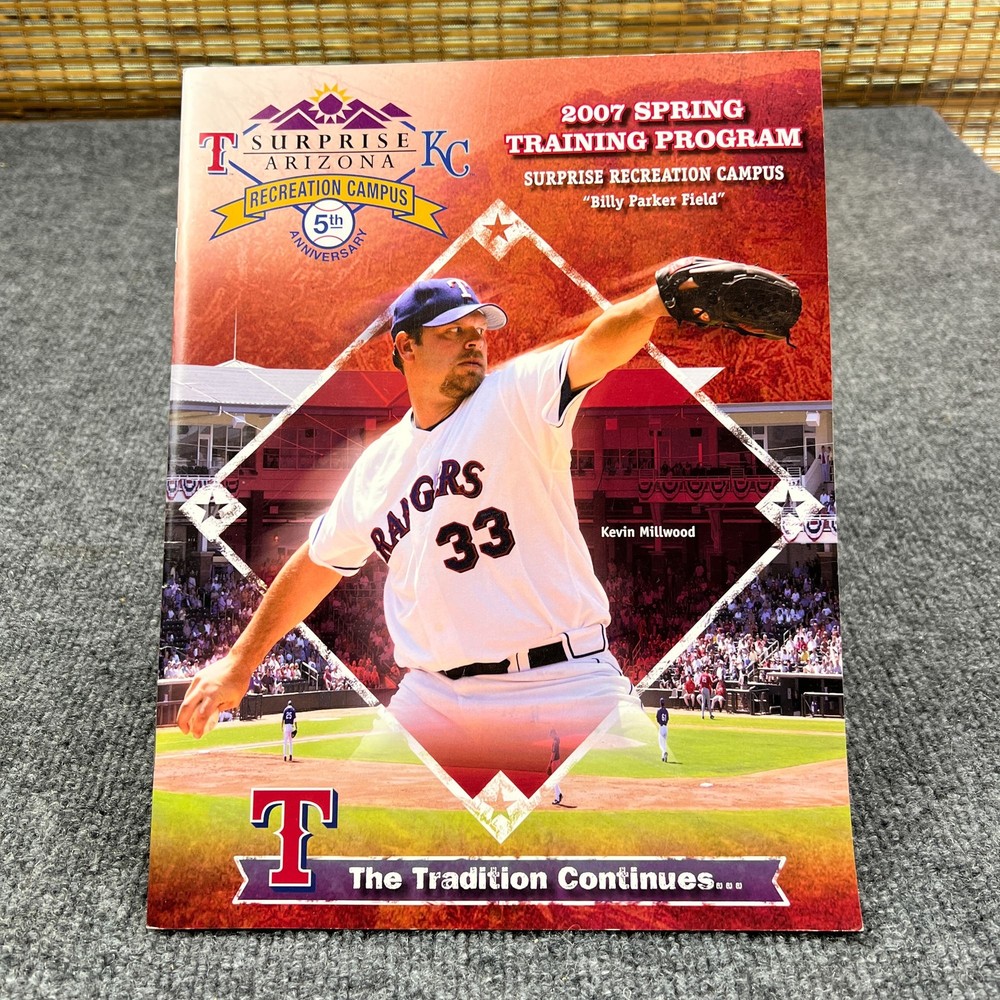 2007 Texas Rangers Spring Training Program Surprise Arizona MLB Magazine