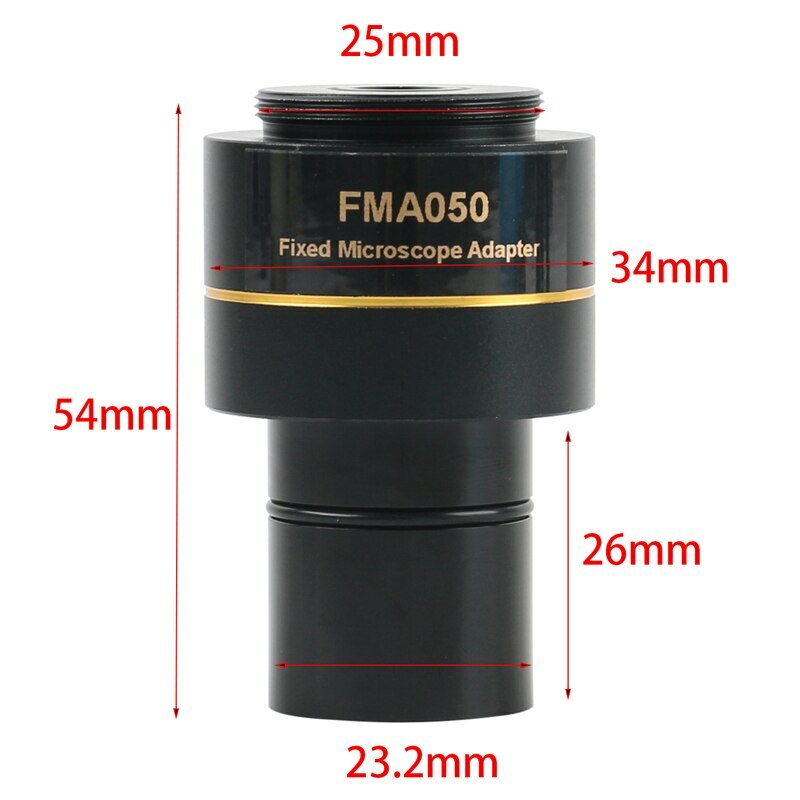 Microscope Reducing Eyepiece 0.37X 0.5X 0.75X 23.2mm Interface C Mount Adapter