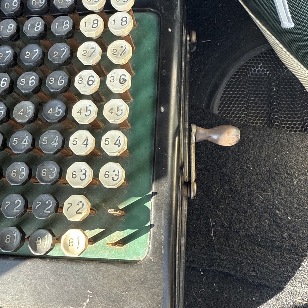 1934 Burroughs Class 5 Adding Machine – Antique Mechanical Calculator