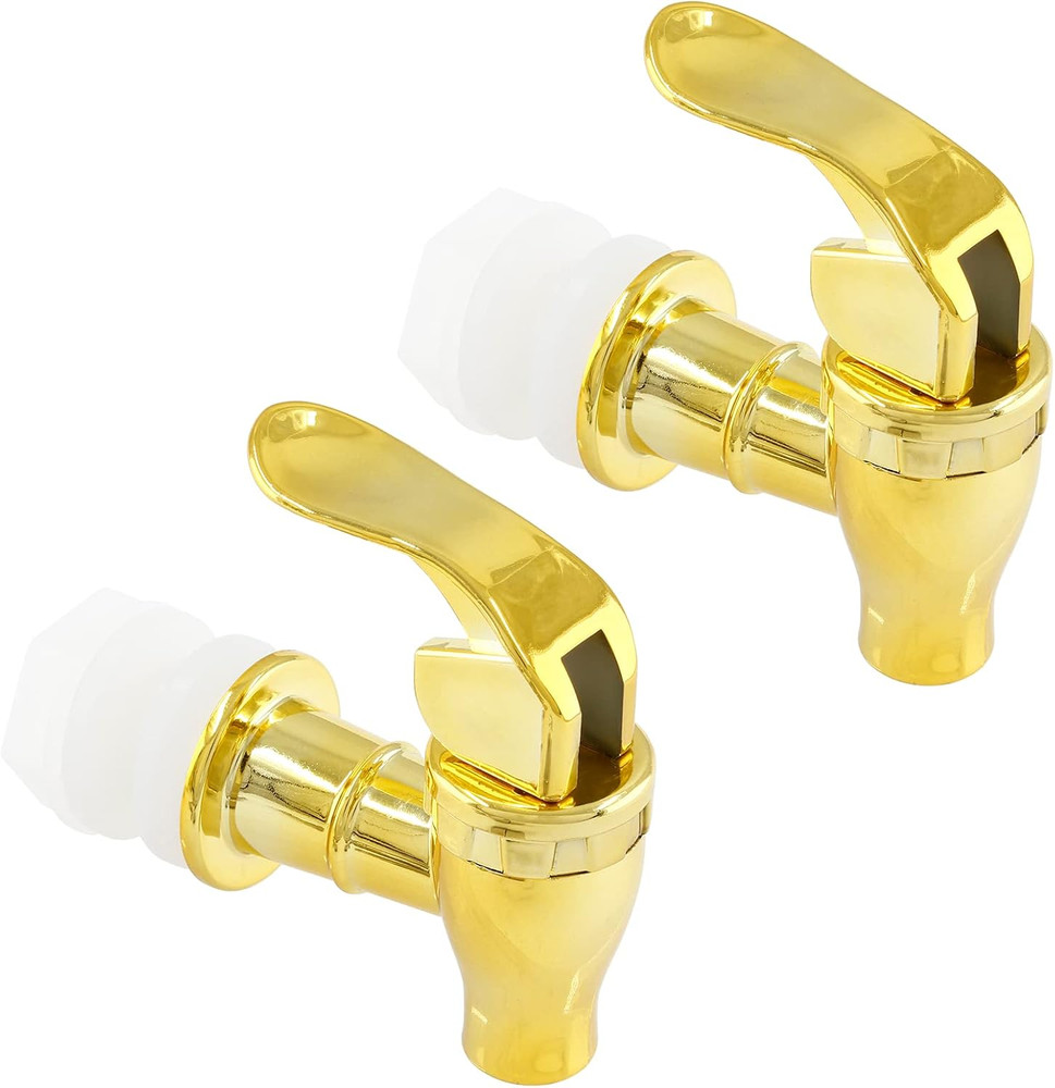 2PCS Spigot for Beverage Dispenser, Plastic Push Style Faucet Spigot Replacement