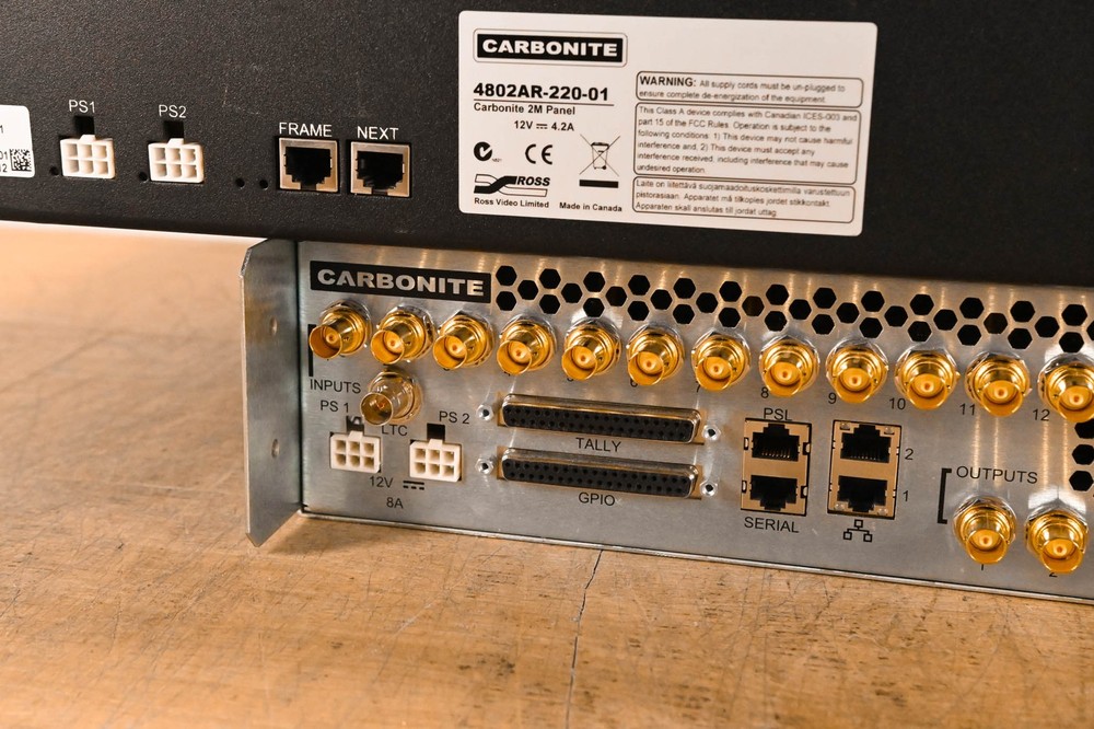 Ross Carbonite+ Frame 1 M/E Video Switcher with Carbonite 2M Panel CG01T0D