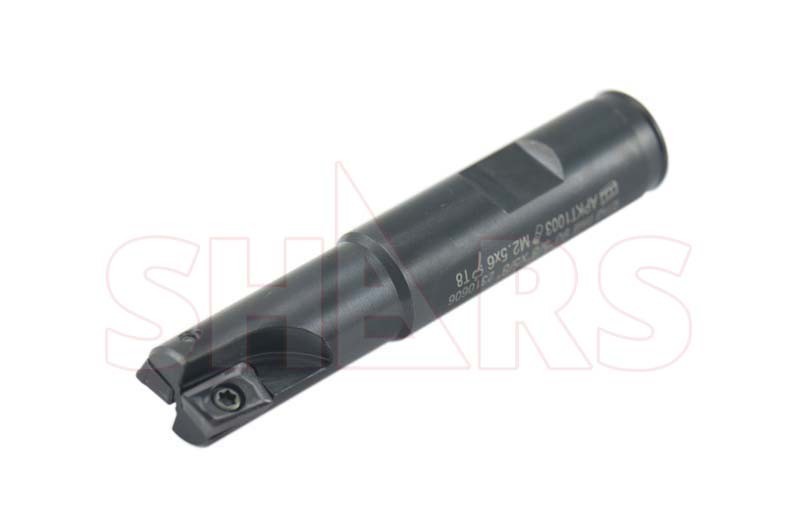 Shars CNC 5/8" 90° Indexable End Mill + 2 APKT1003 Carbide Inserts ![