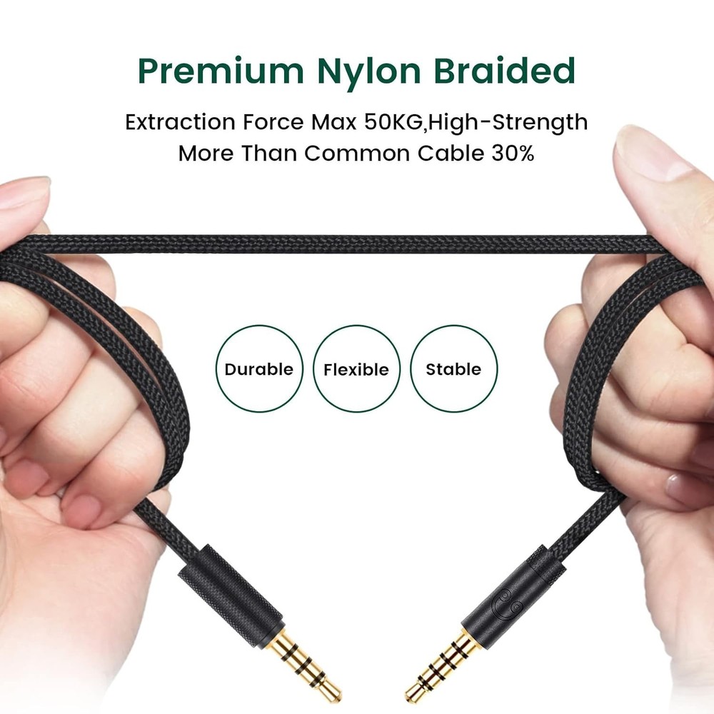 Gaming Headset Cable Replacement for Logitech G Pro X