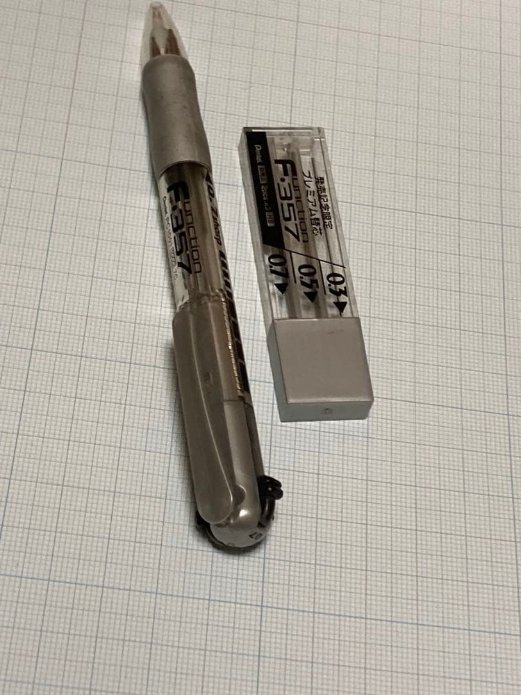 [Out of print/rare] Function 357, refill case, Pentel, mechanical pencil