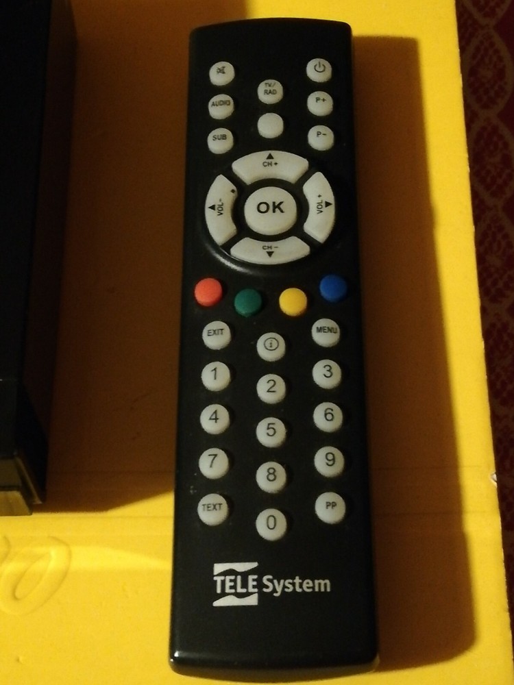 TELE SYSTEM DVBT TS6206 - T1 Digital Terrestrial Decoder with Remote Control - Black