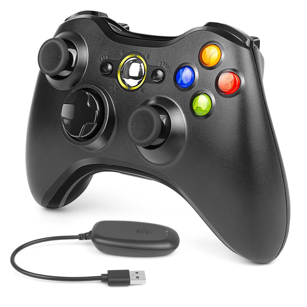 For Microsoft Xbox 360/360S/360E Controller Wireless Windows 11/10/8/7 Gamepad