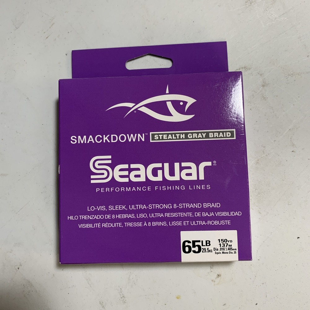 Seaguar Smackdown 65 lb. Stealth Gray Braid - 150 yards