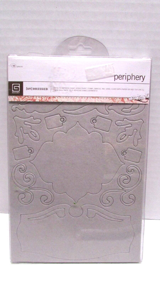 Basic Grey (Un) Dressed Periphery Chip Board chipboard pieces - NEW