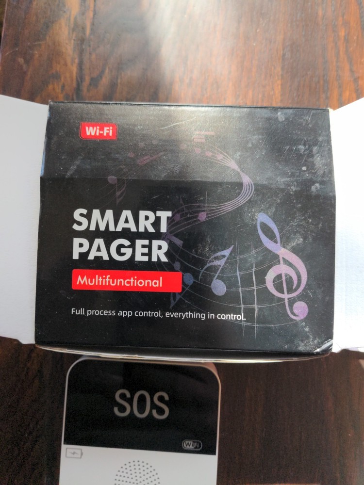 Multifunctional Smart Pager SOS Alert System with 2 Buttons