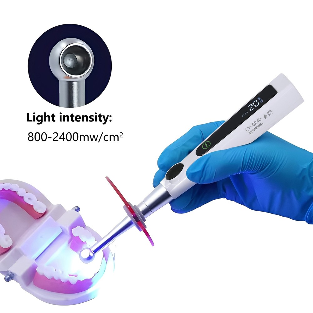Dental Wireless AI LED Curing Light Lamp 1 Second Curing 4 Modes USA