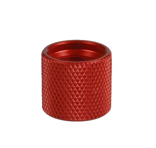 2 PC Red 1/2x28 TPI Thread Protector Thin Type For Hand Gun & Rifle Application