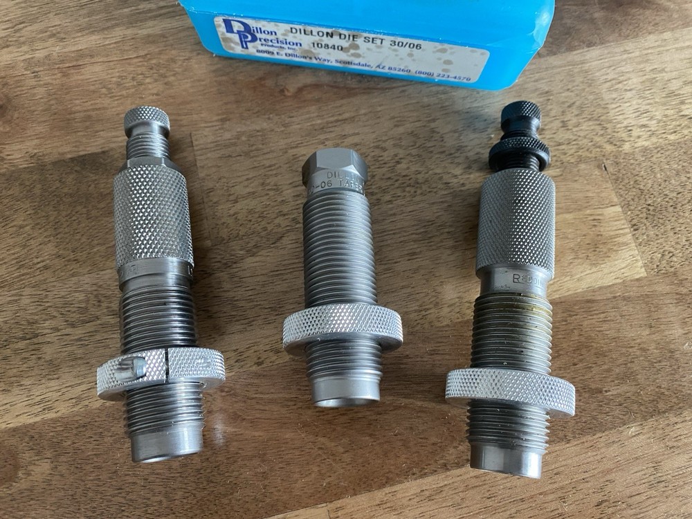 Dillon, Redding, Lyman 3 Die Mixed Set 30-06 Springfield Reloading