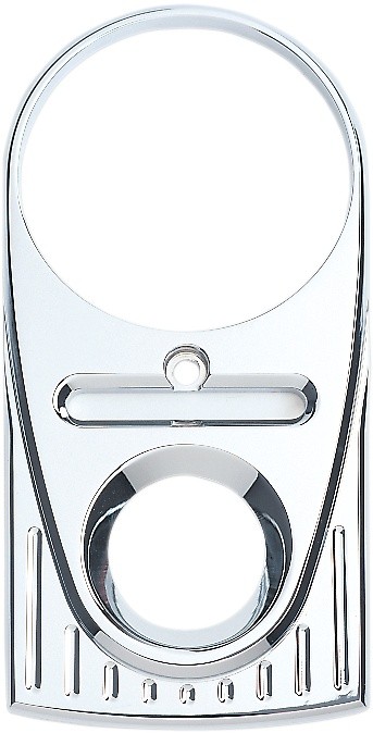 Joker Machine Teardrop Dash Panel Upper Ball Milled Chrome Harley Davidson