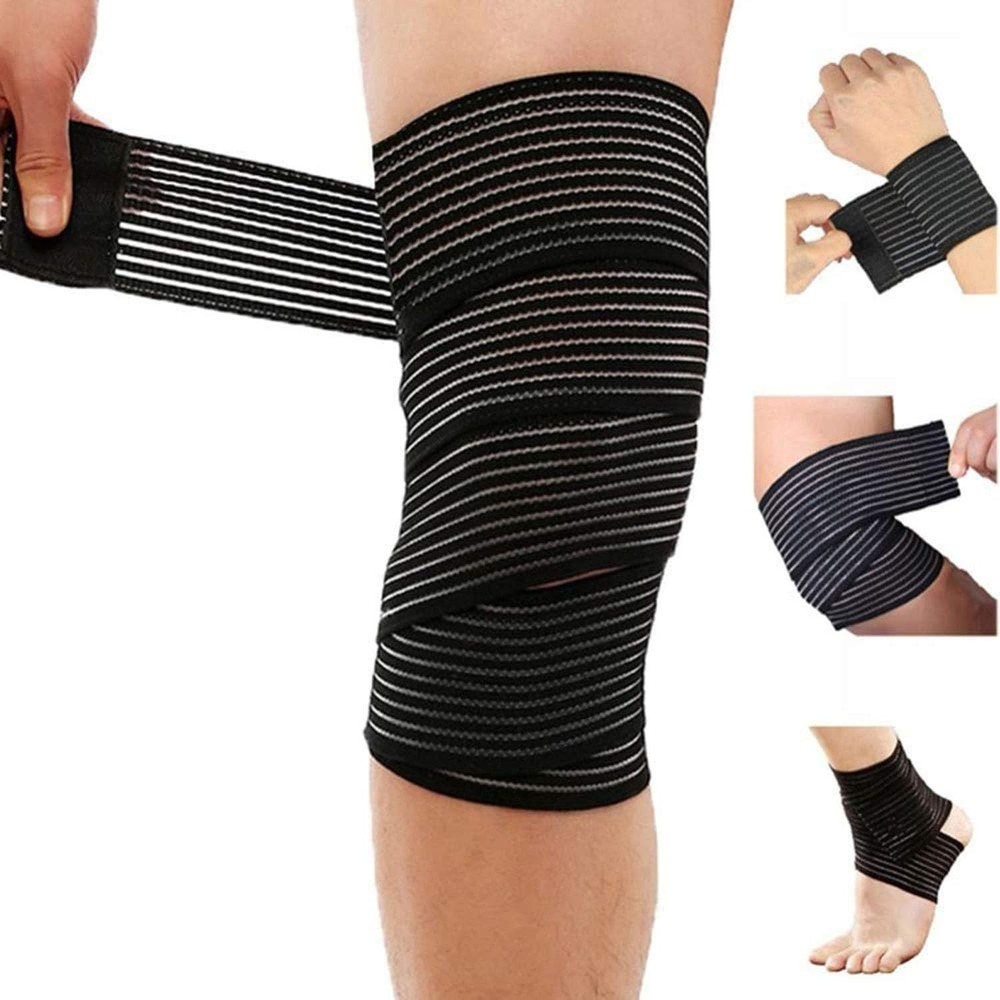VBQFDPH Extra Long Elastic Knee Wrap Compression Bandage Brace Support for...