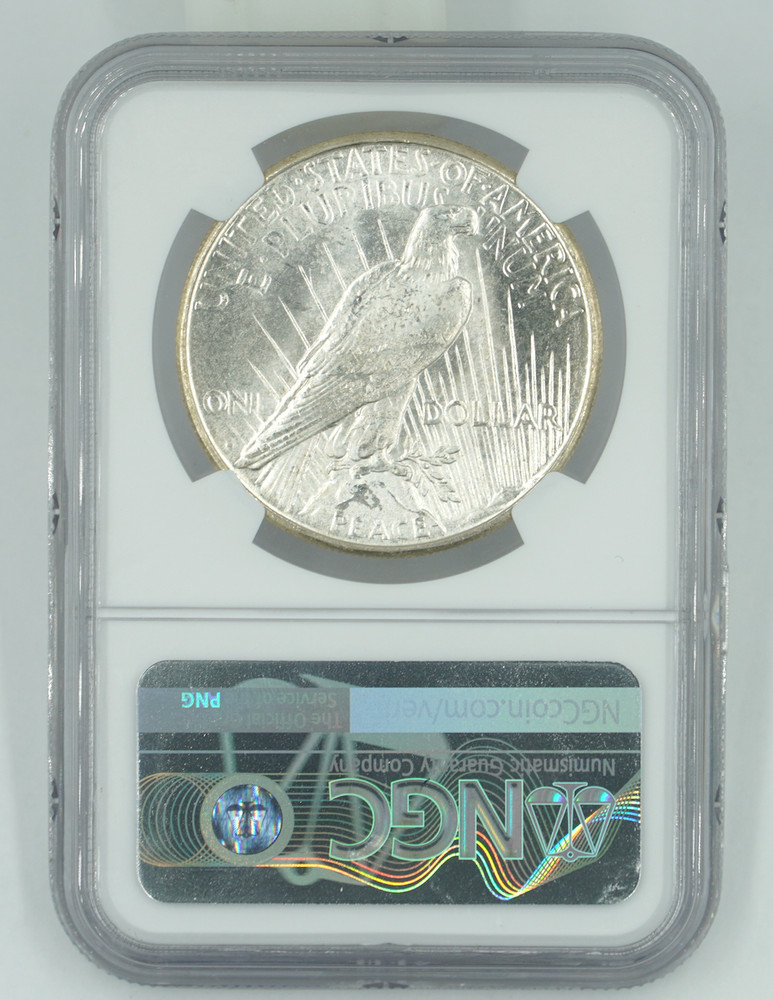 1925-S NGC & CAC MS64+ Peace Silver Dollar