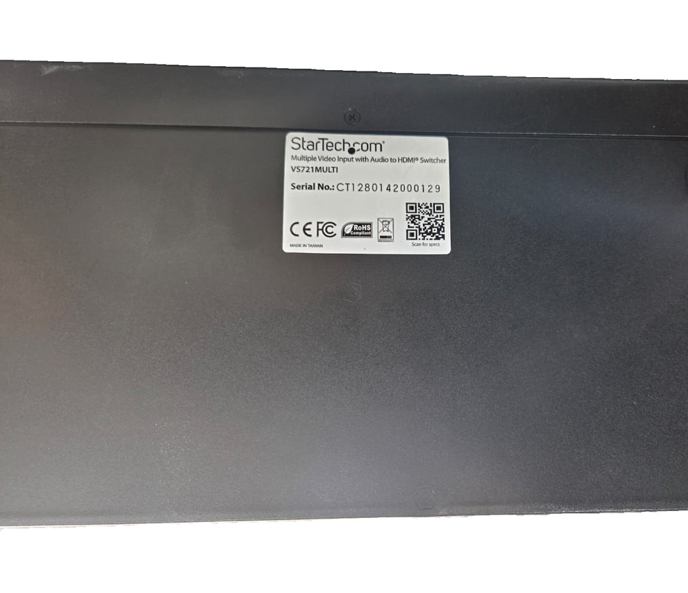 StarTech VS721MULTI Multiple Video Input with Audio to HDMI Switcher NO Adapter