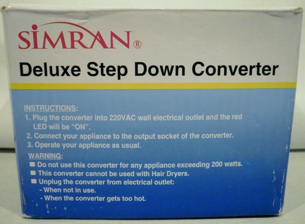 Simran Deluxe Step Down Converter Model SMF-200