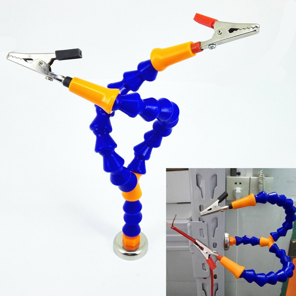 Magnetic base welding auxiliary clamp