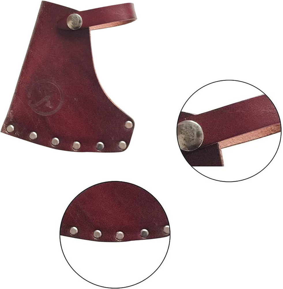 Leather Hatchet Axe Sheath Protector Tool - Head Cover with Leather