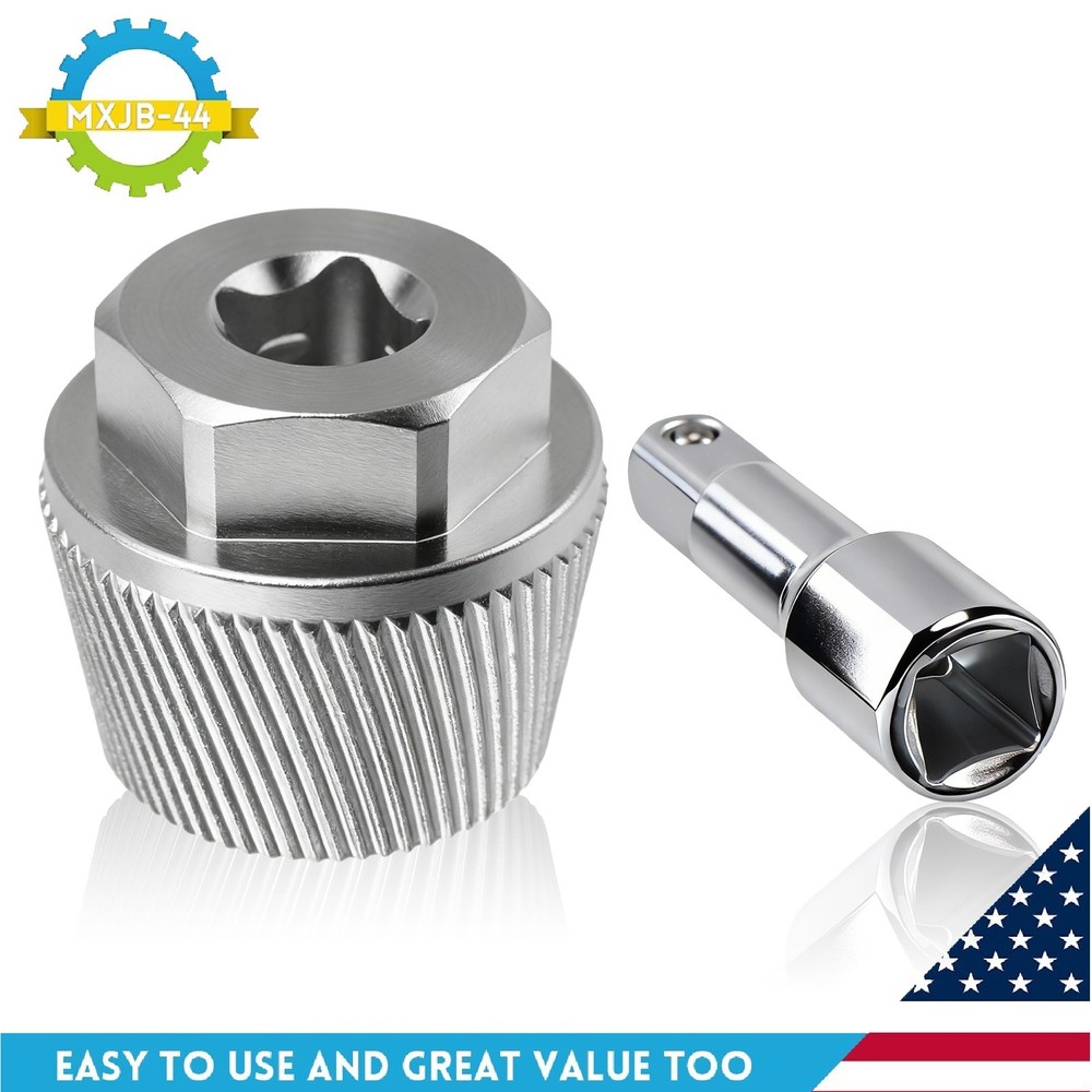1.5'' Tub Drain Extractor & 1/2'' Socket Bathtub Remover Chrome Bathroom Kitchen