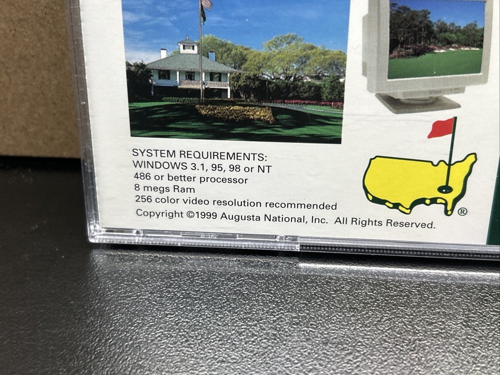 Augusta National Masters 1999 Computer Screen Saver - Windows CD ROM