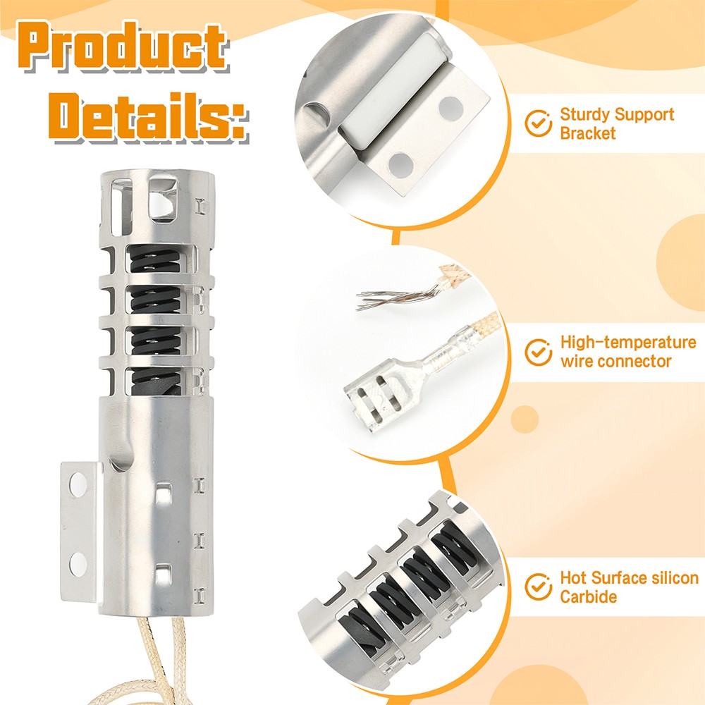 Range Round Style Oven Igniter for GE JGBP30WEA5WW JGBP28BEA2AD JGRP20BEJ1BB