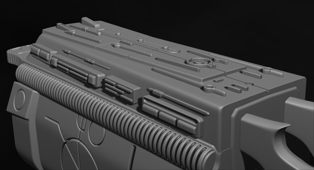 Predator Gauntlet Forearm Right, two versions - File STL-OBJ for 3D printing -