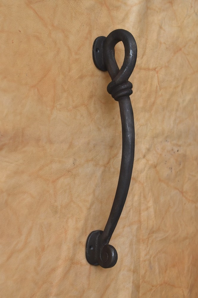 Vintage style Cast iron Large Front door gate Twisted Rope Shape pull handle