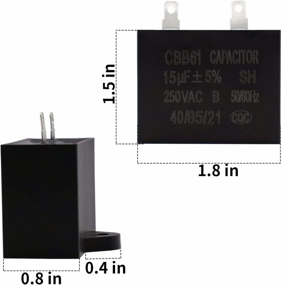 Refrigerator Compressor Start Relay & Capacitor For Whirlpool Maytag W10613606